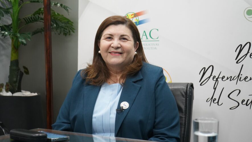 Ana Riquelme, presidenta de la Confederación Paraguaya de Cooperativas (Conpacoop)